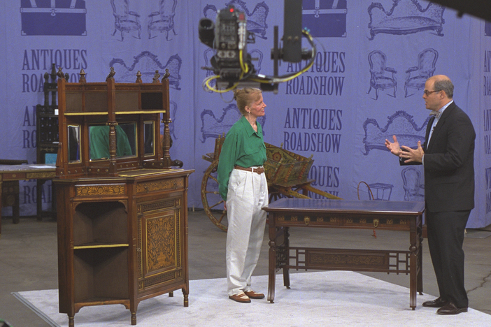 Appraisal: Herter Bros. sideboard & table, ca. 1885, from Vintage Cleveland.