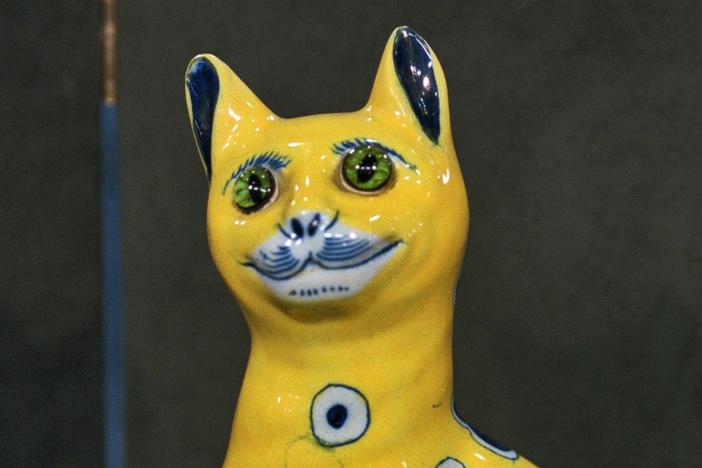 Appraisal: Émile Gallé Faience Cat, ca. 1890, from ROADSHOW's Special: Cats & Dogs.