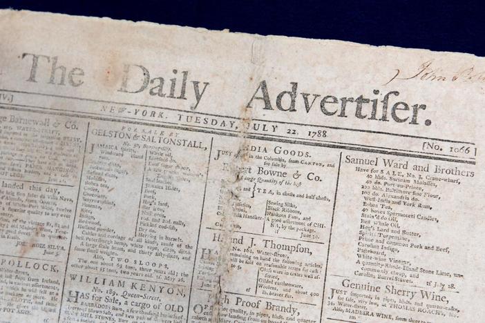 Appraisal: 1788 New York Daily Advertiser, from Pittsburgh Hour 1