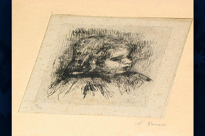 Appraisal: First State Renoir Etching, ca. 1903, from Vintage Las Vegas.