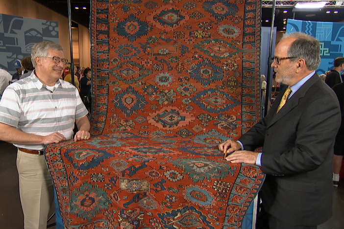 Appraisal: Soumak Chain-stitch Rug, ca. 1890, in Orlando Hour 2.