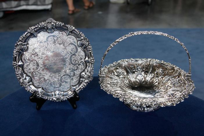 Appraisal: Silver Salver & Cake Basket, from Atlanta Hour 1.