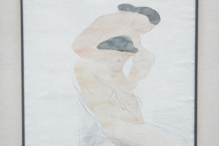 Appraisal: Unauthenticated Auguste Rodin Drawing, from Baltimore Hour 3.