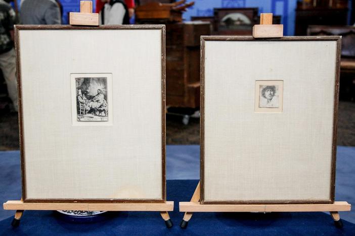 Appraisal: Rembrandt Etching, ca. 1630, from Junk in the Trunk 6.