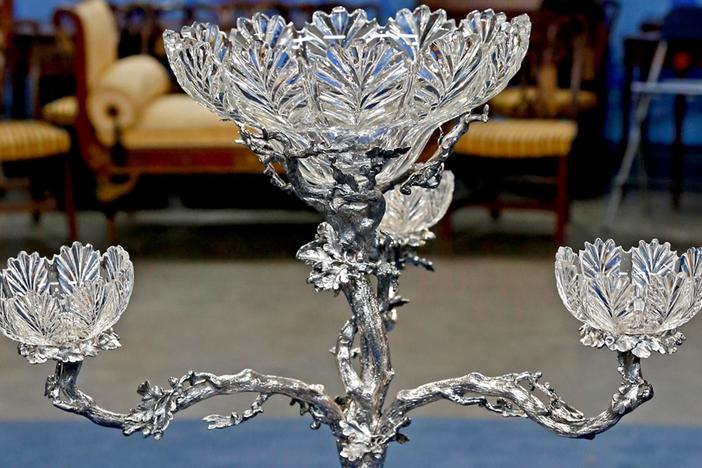 Appraisal: Late 19th-Century Elkington Epergne, from Jacksonville Hour 2.