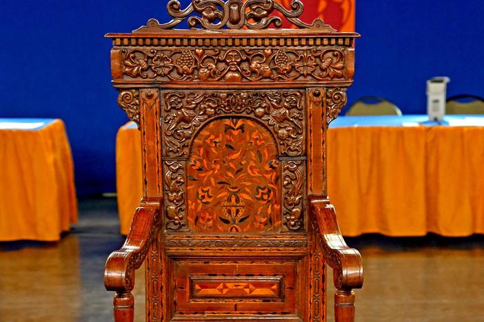Appraisal: Jacobean-Style Great Chair, ca. 1890, from Knoxville Hour 3.