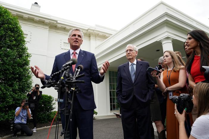 Biden and GOP leaders meet but make little progress on debt ceiling deal