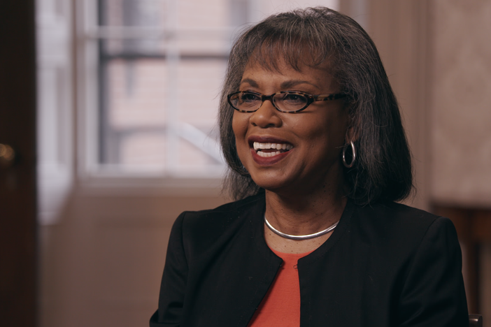 Anita Hill meets her great-great grandparents who were listed in the 1870 census.