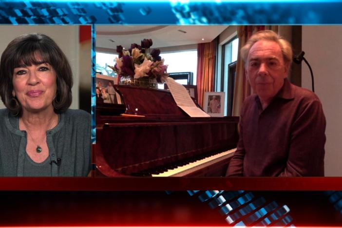 Composer Andrew Lloyd Webber joins Christiane for an interview from his piano.