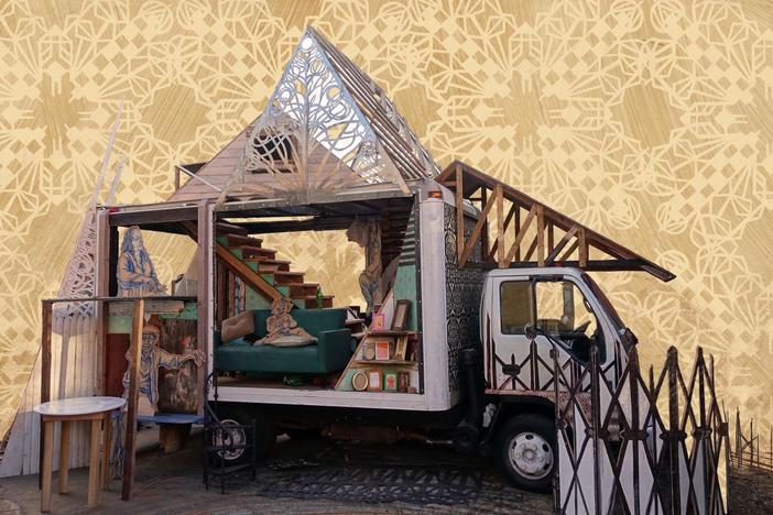 The artist Swoon explains the inspiration behind her public art installation in NYC.