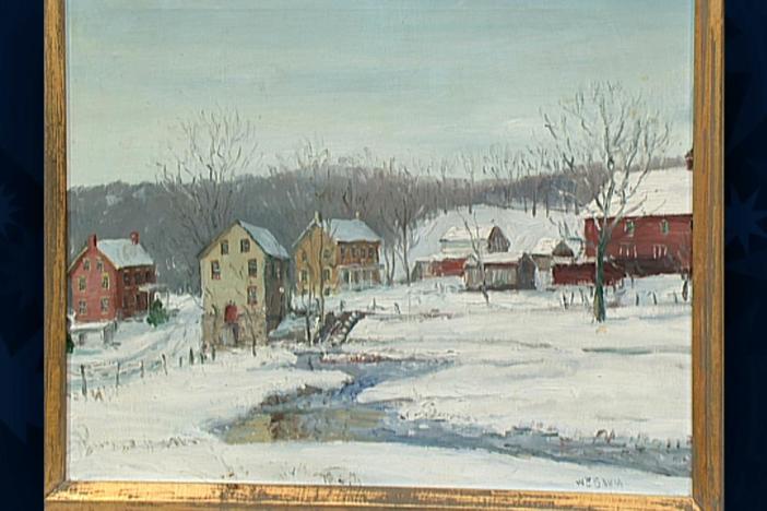Appraisal: 1955 Walter Baum Painting, from Vintage Las Vegas.