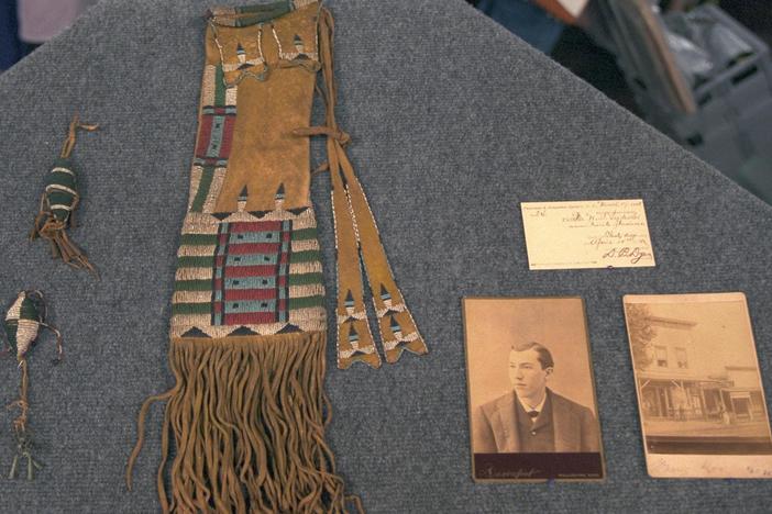 Appraisal: Cheyenne Tobacco Bag & Fetishes, from San Diego.