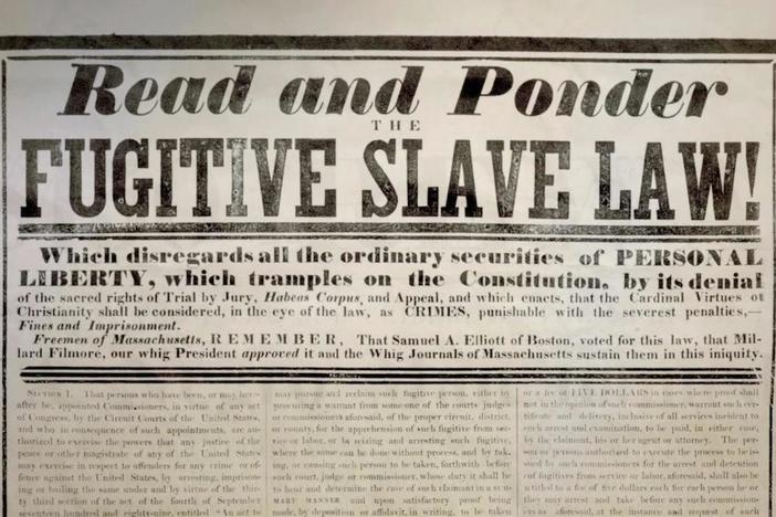 The Fugitive Slave Law of 1850 made the hunting down of escaped slaves full legal.