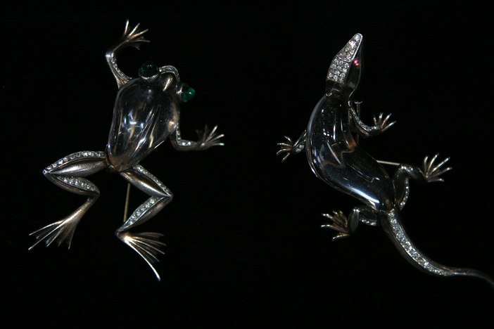 Appraisal: Trifari "Jelly Belly" Pins, ca. 1945, in Vintage Oklahoma City.