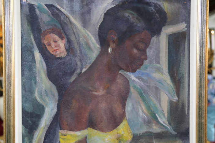 Appraisal: 1954 Bernard Goss "Counterpoint" Oil Painting