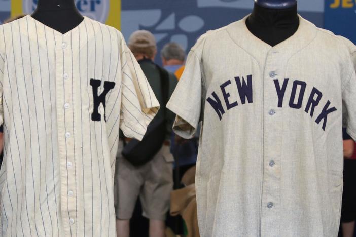 Appraisal: 1955 Whitey Ford & Yogi Berra Jerseys, from Omaha Hr 2.