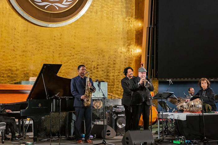 Jazz stars from around the globe come together to celebrate the unifying power of music.