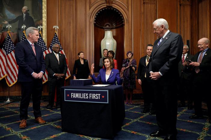 House passes largest economic relief package in history after voting drama
