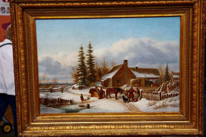 Appraisal: 1870 Cornelius Krieghoff Oil Painting