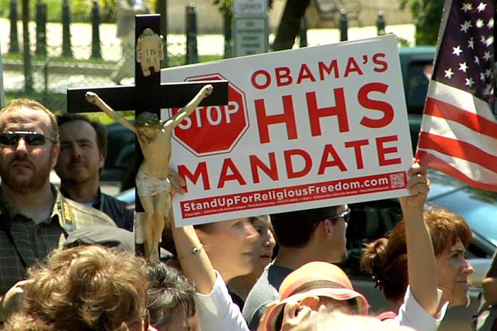 A national debate is underway over the First Amendment and what religious freedom means.