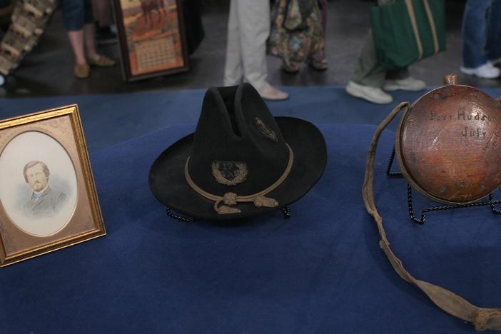 Appraisal: Confederate Canteen & Union Veteran Hat