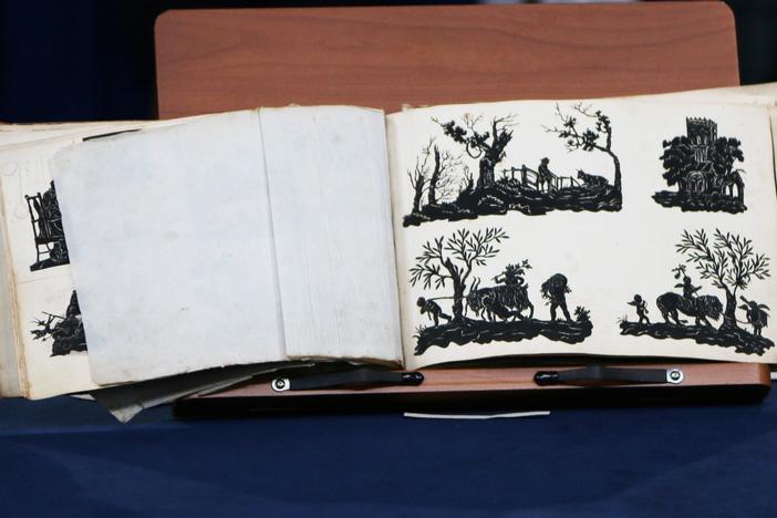 Appraisal: English Cutwork Memory Book, ca. 1845, from Omaha Hr 1.