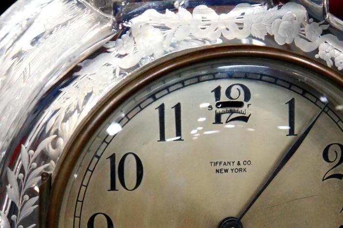 Early 20th C. Tiffany Mantel Clock with Sinclaire Case, from Washington, DC Hour 2