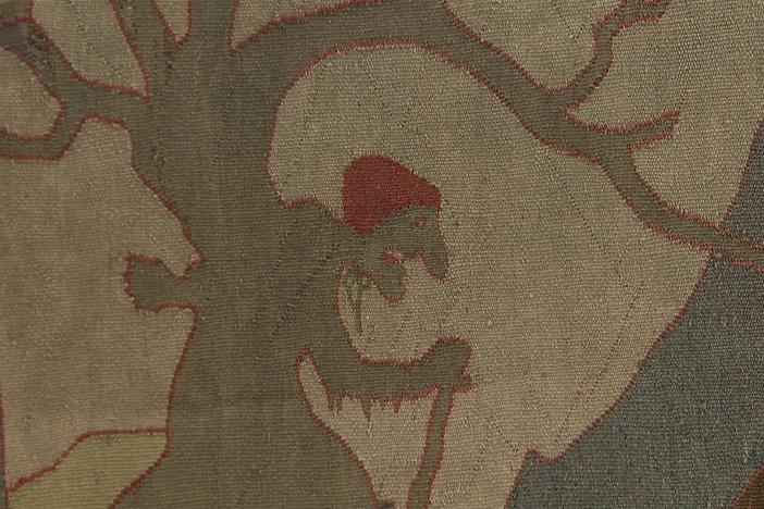 Appraisal: Norwegian Allegorical Tapestry, ca. 1900, from Kooky & Spooky