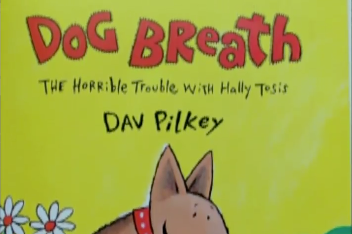 Bill Elliott, NASCAR Driver, reads "Dog Breath:The Horrible Trouble With Hally Tosis".
