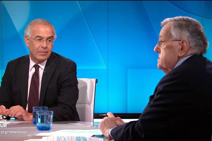 Shields and Brooks on Trump’s attacks, Biden vs. Sanders on health care