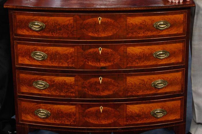 Appraisal: Federal Bow Front Chest of Drawers, ca. 1805