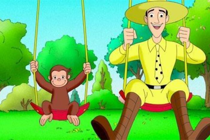 It looks like George and the Man with the Yellow Hat have a case of Spring Fever!