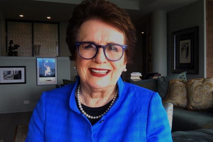 Billie Jean King joins the program.