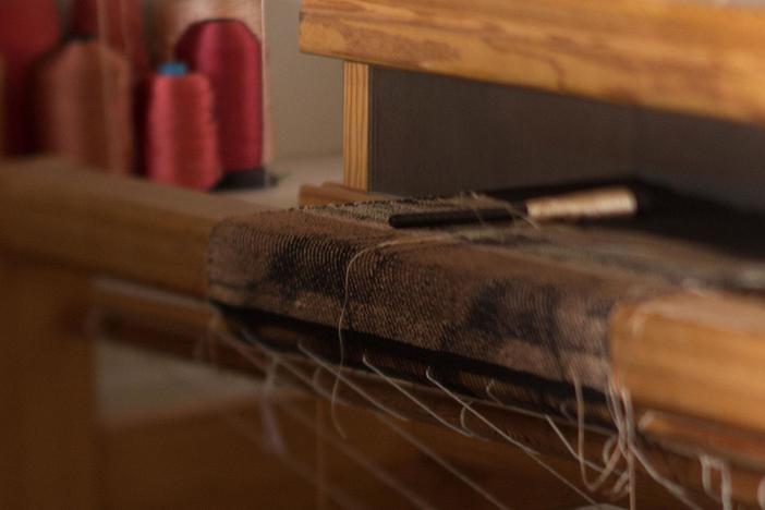 Fiber artist Lia Cook on how the English Jacquard loom and punch cards work together