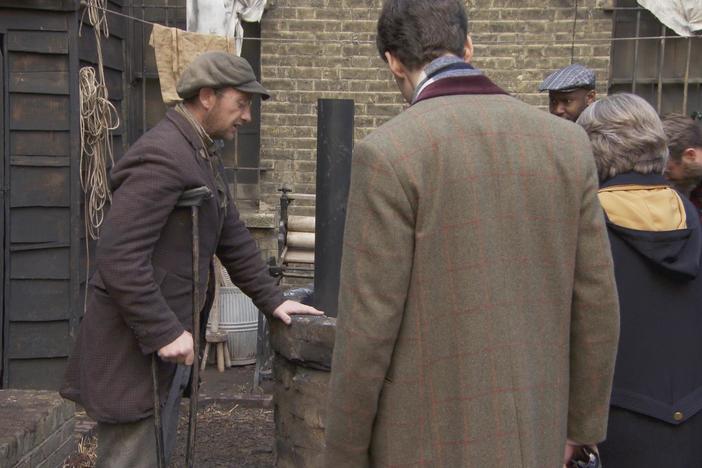 The slum dwellers experience the Victorian trend for slum tourism.