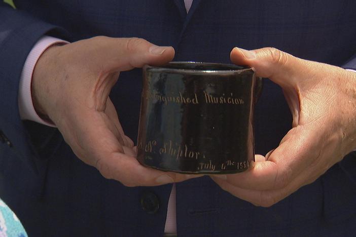 Appraisal: 1884 Anna Pottery Frog Mug