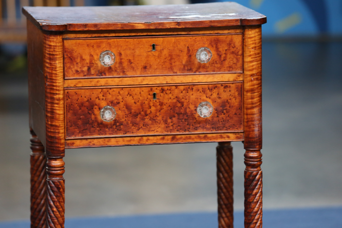 Appraisal: Matthew Egerton Jr. Stand, ca. 1825, from Green Bay Hour 3