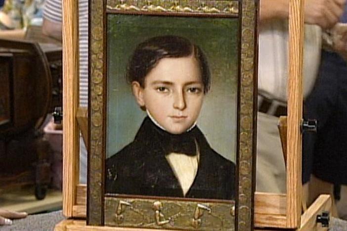 Appraisal: Mid-19th Century French Portrait, from Vintage Hartford.