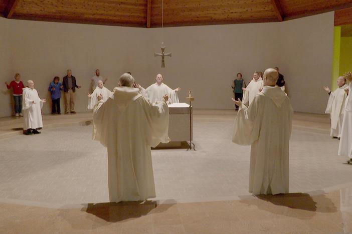 Benedictine community in Big Sur, California, where monks and lay people find solace.