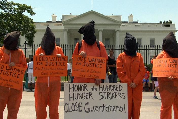The treatment of detainees at Guantanamo Bay raises difficult legal and moral questions.