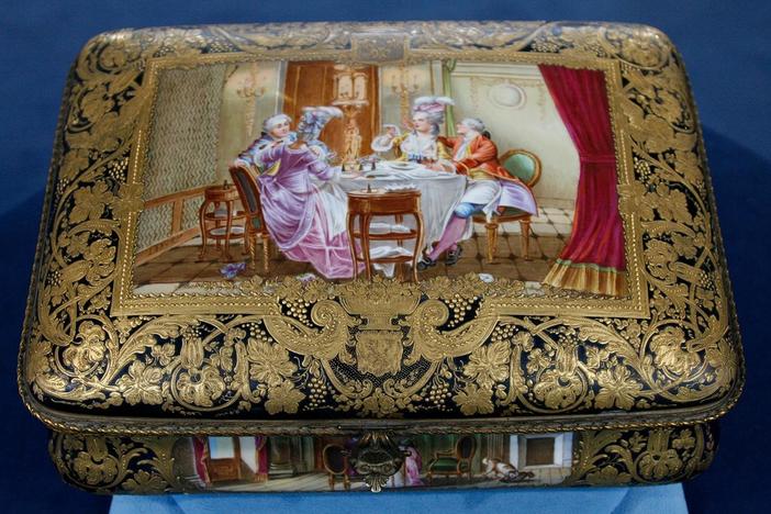 Appraisal: Sevres-style Painted Porcelain Box, ca. 1905