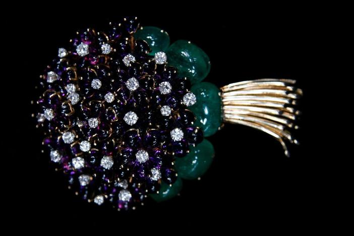 Appraisal: Verdura Flower Brooch, ca. 1954
