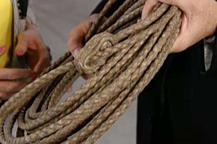 Appraisal: Braided Rawhide Lariat, ca. 1850