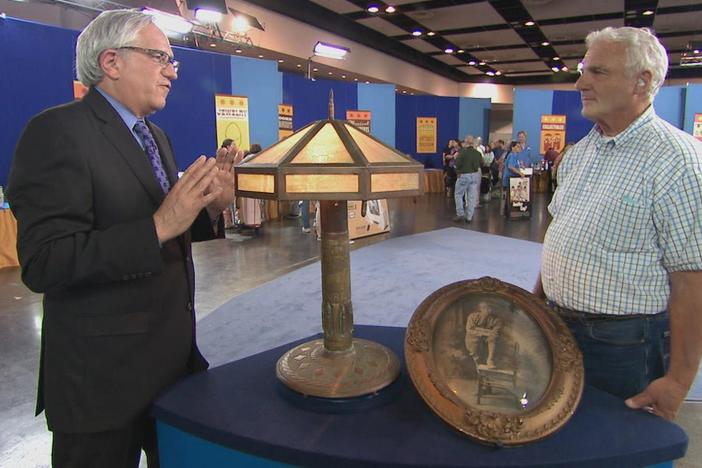 Appraisal: 1919 American Trench Art Lamp, from Santa Clara, Hour 1.