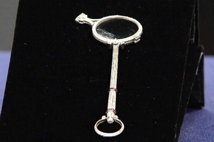Appraisal: Diamond & Ruby Lorgnette, ca. 1910, from Manor House Treasures.