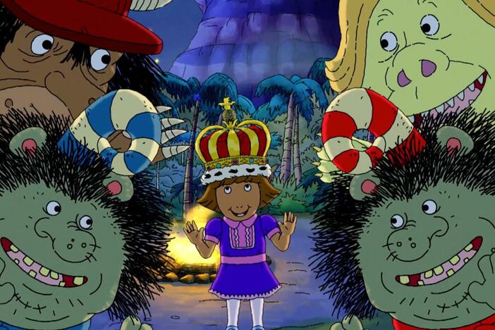 D.W. and the monsters of the magical island of Ukubonga sing the Boogaloo Song!