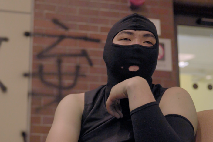 "Li" says he was once a peaceful protester. Now, things have changed.