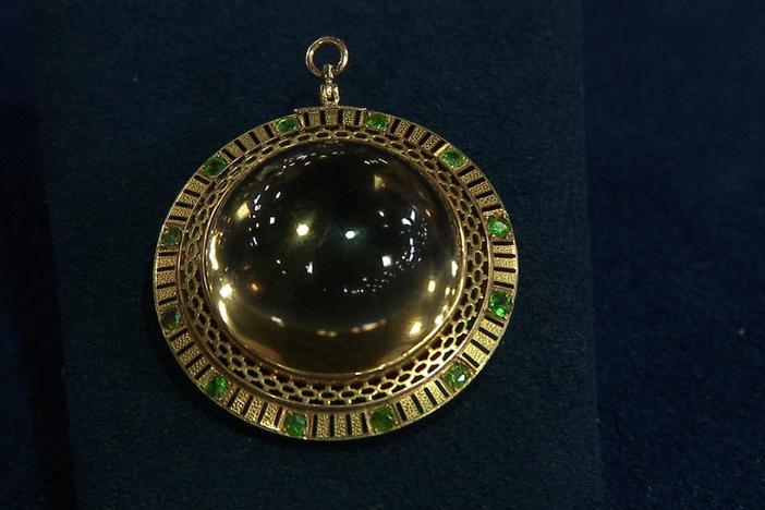 Appraisal: Tiffany & Co. Citrine & Garnet Pendant, ca. 1885, in Virginia Beach Hour 3.