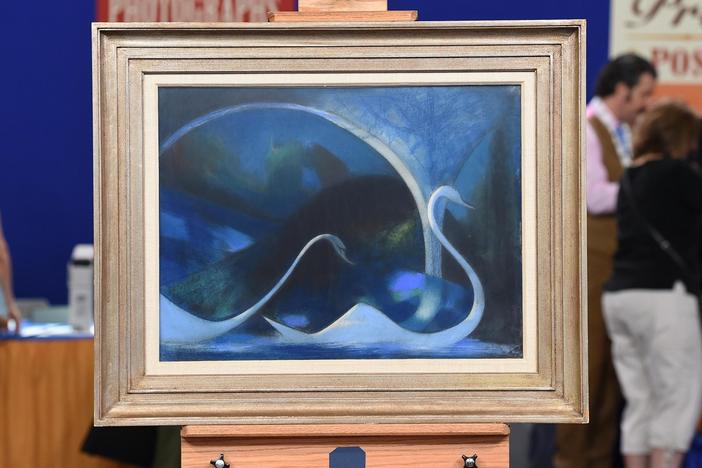 Appraisal: Joseph Stella Pastel, ca. 1925, from New York City, Hour 3.