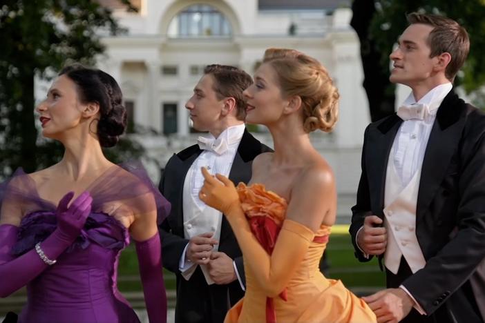 The Vienna State Ballet dances to Johann Strauss II's classic waltz, "Voices of Spring."